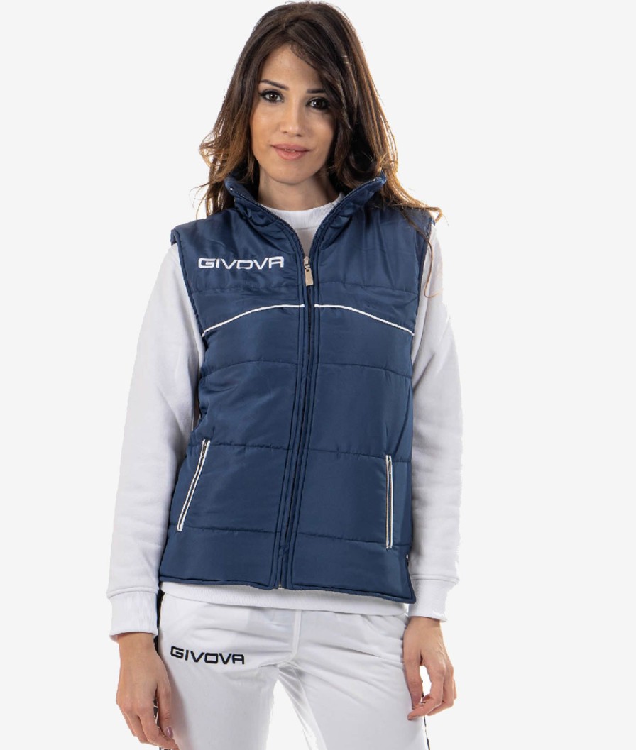 Bambino Givova Giubbini e Smanicati | Smanicato Cold Unisex Blu