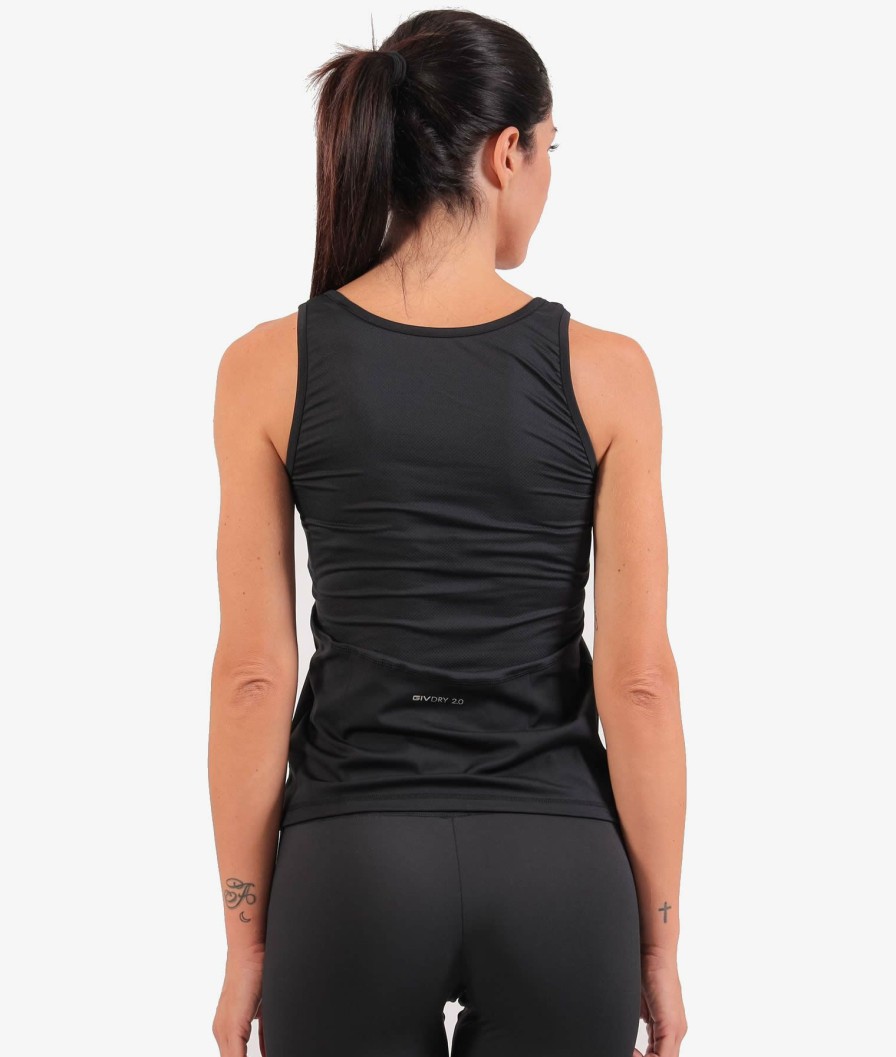 DONNA Givova Fitness | Canotta Donna Run Nero