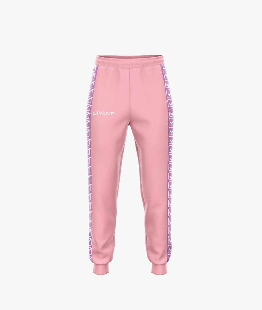 DONNA Givova Pantaloni e Leggins | Pantalone Terry Band Pink Rosa