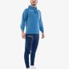 UOMO Givova Tute | Tuta King Cotone Terry Poker Unisex Azzurro Melange/Blu